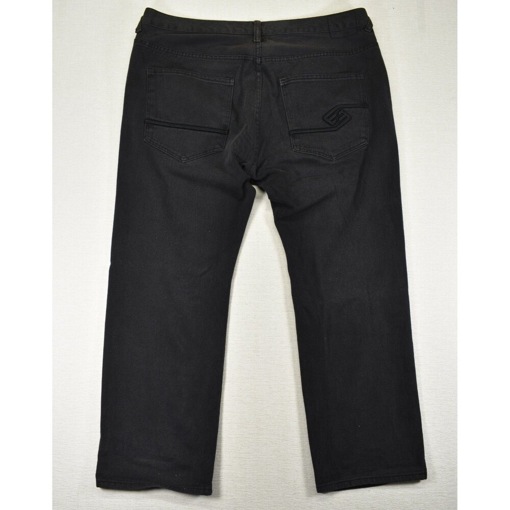 Enyce Jeans 44 Mens Black Denim Relaxed Fit Streetwear Baggy Y2K Hip Hop Skate